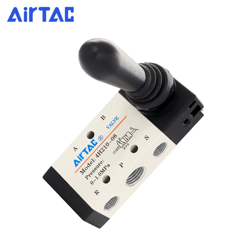 AirTAC Original 4H210-08 4H310-10 4HA310-15 4H230C-08 4HA330C-15 Válvula de control de retorno manual de aire Válvula de palanca manual neumática