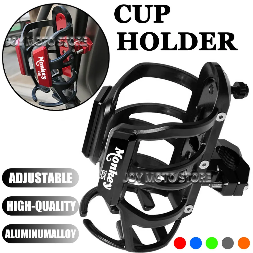 

For Honda Monkey 125 monkey 125 Motorcycle Universal CNC Accessorie Beverage Water Bottle Cage Drink Cup Holder