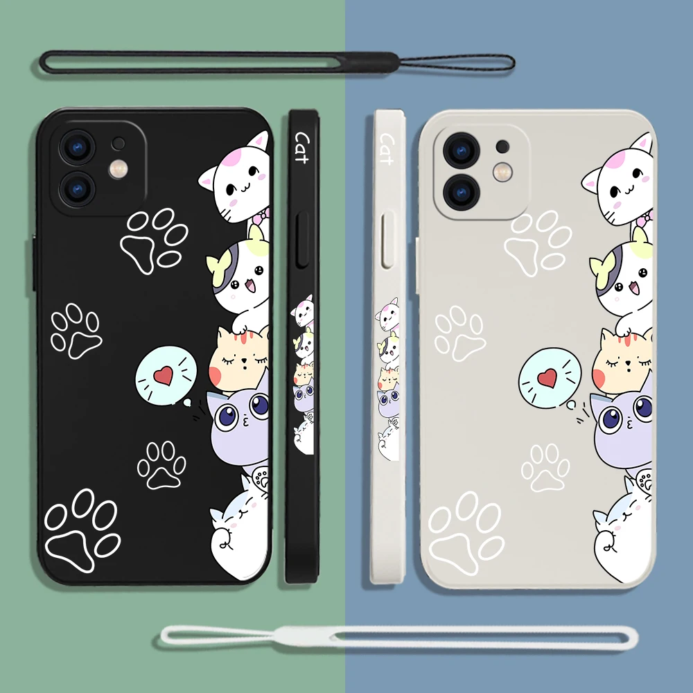 Stacking Cats Phone Case For Samsung A54 A34 A73 A53 A33 A23 A14 A13 A03S A04 A04S A04E A72 A52 A52S A32 A22 A12 A71 A51 4G 5G