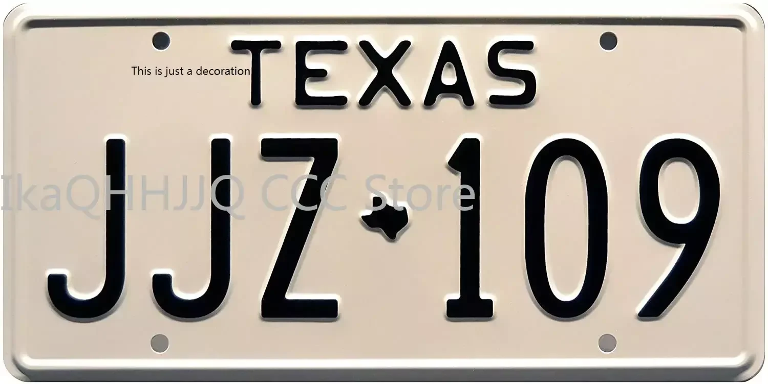 

Death Proof | Texas JJZ 109 | Metal License Plate Cover Metal Car Tag for Men Women 6 X 12 Inch