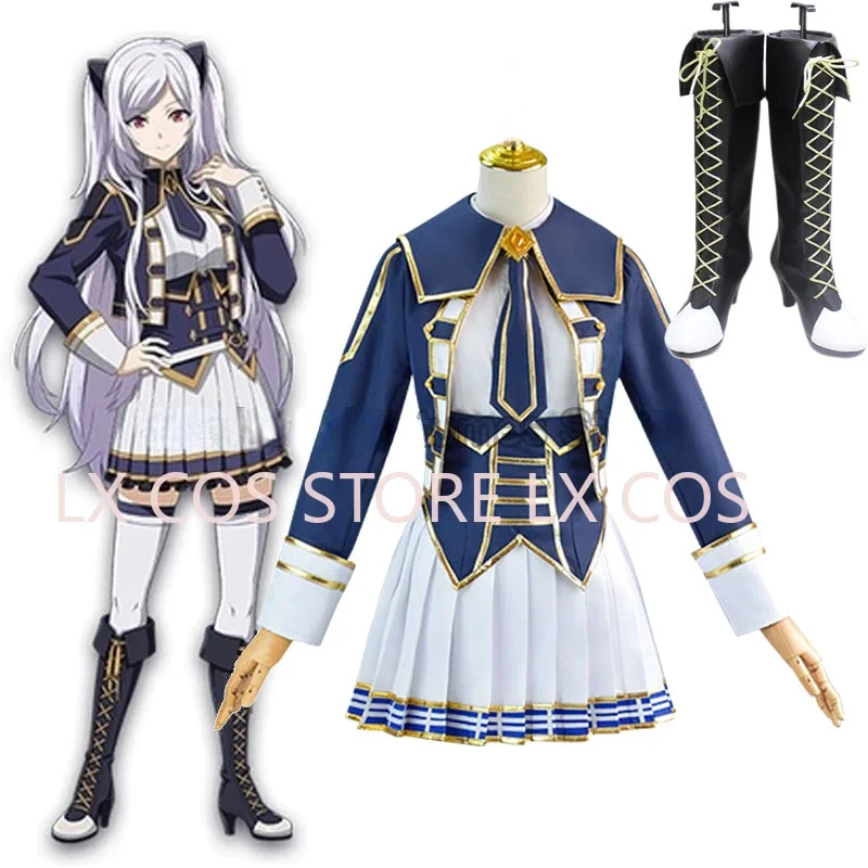 

The Eminence in Shadow Cosplay Costume Boots School Uniform Skirt Outfits Halloween Carnival Party Fantasia Suit Female Dress