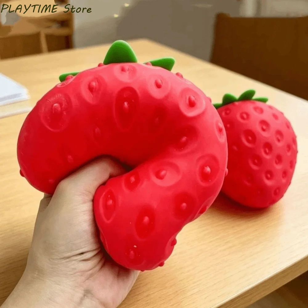 

Strawberry Strawberry Squeeze Toy Slow Rebound Fruit Ball Strawberry Slow Rebound Toy TPR Funny Fruit Squeeze Toy Children Toys