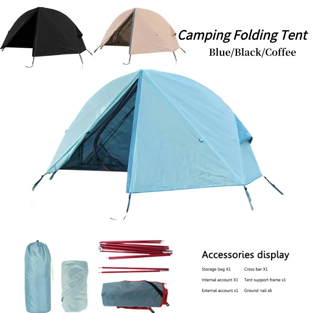 

Outdoor Off The Ground Tent Portable Fishing Tent Single Person UV Resistant Used with Bed Hiking Survival Equipment
