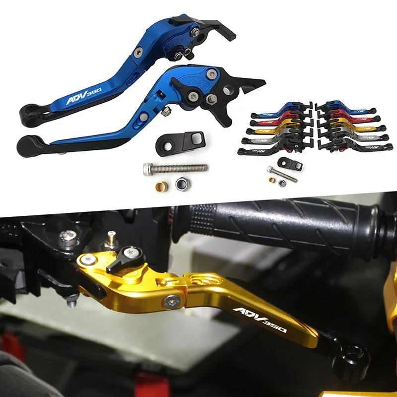 Motorcycle ADV350 CNC Folding Stretchable Brake Clutch Lever With Parking Function Adjustable For Honda ADV 350 2021 2022 2023