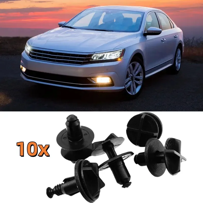 

10 шт., крышка автомобильного зажима, нейлоновая пряжка для гвоздя для Range Rover Land Rover, крышка батарейного отсека, зажим для панели капота, отверстие 9 мм LR024316