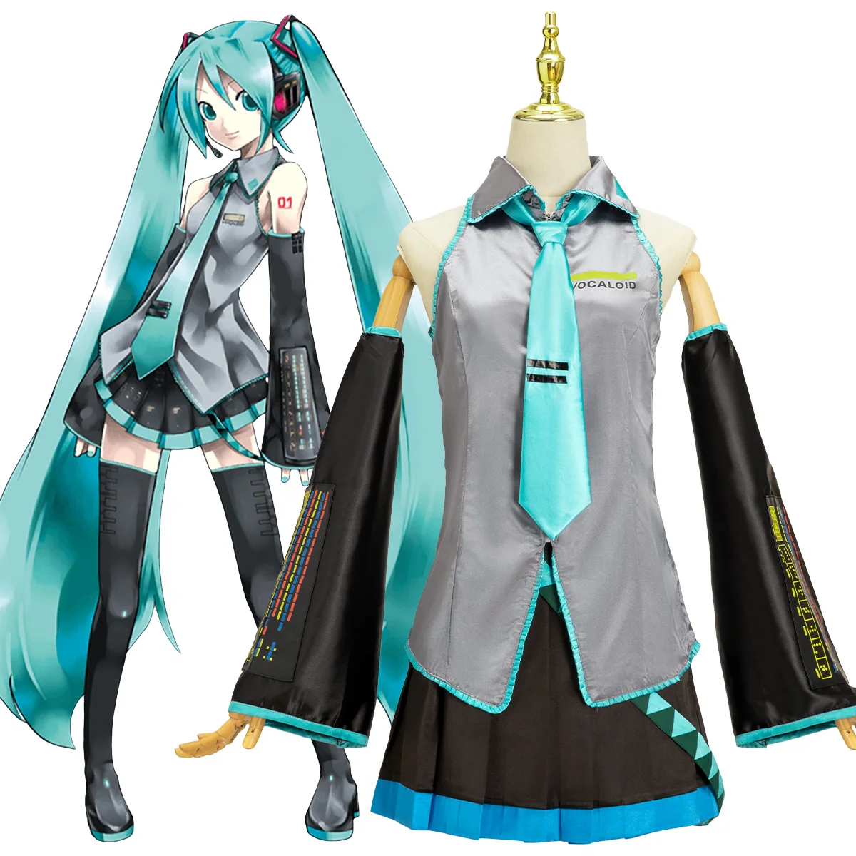 Hatsune MIKU VOCALOID Maid Dress Miku Formula Clothing Cos Clothing Cosplay Costume