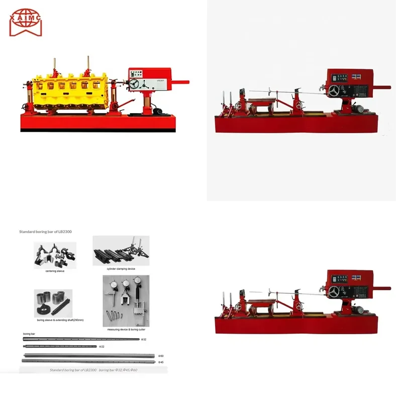 HCY Automatic CNC Line Boring Machine for Cylinder Heads & Blocks Featuring New Engine & Motor Components LB2300 Repair