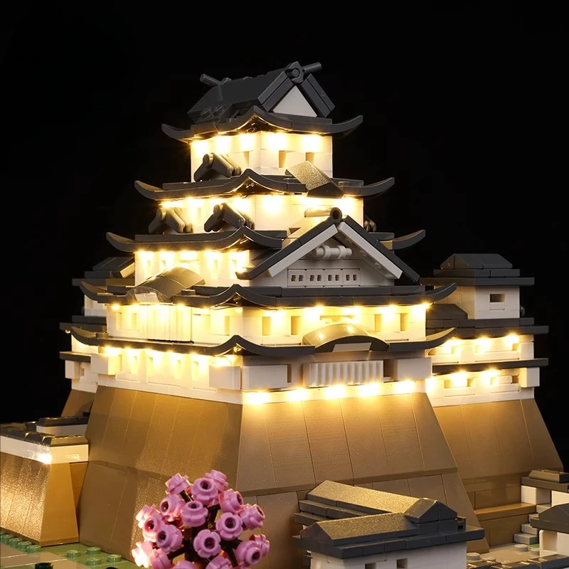 Juego de iluminación LED sin modelo adecuado para LEGO Himeji Castle Architecture 21060 (excluyendo bloques de construcción)