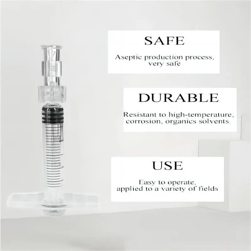 Conector de seringa estéril medicalLuer Conector Coreano Nano Pp Material Transparente