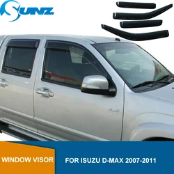 Side Window Vent Visor For Isuzu D-max Dmax 2007 2008 2009 2010 2011 Sun Rain Deflector Guard Awning Shelter Weathershields