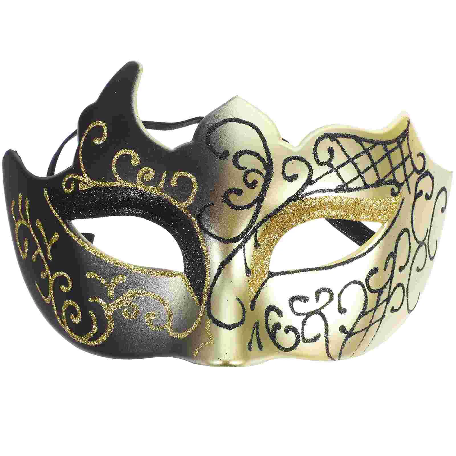 

Makeup Half Face Flame Mask Masquerade Party Decorations Blank for Women Woman Couple