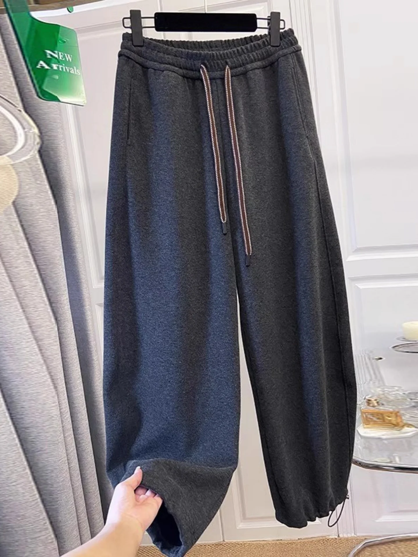 

Loose Wide Leg Pants Women's Autumn 2025 ey Glutinous Rice Slim Fit Trousers Comfortable Casual Low Waist plus Size