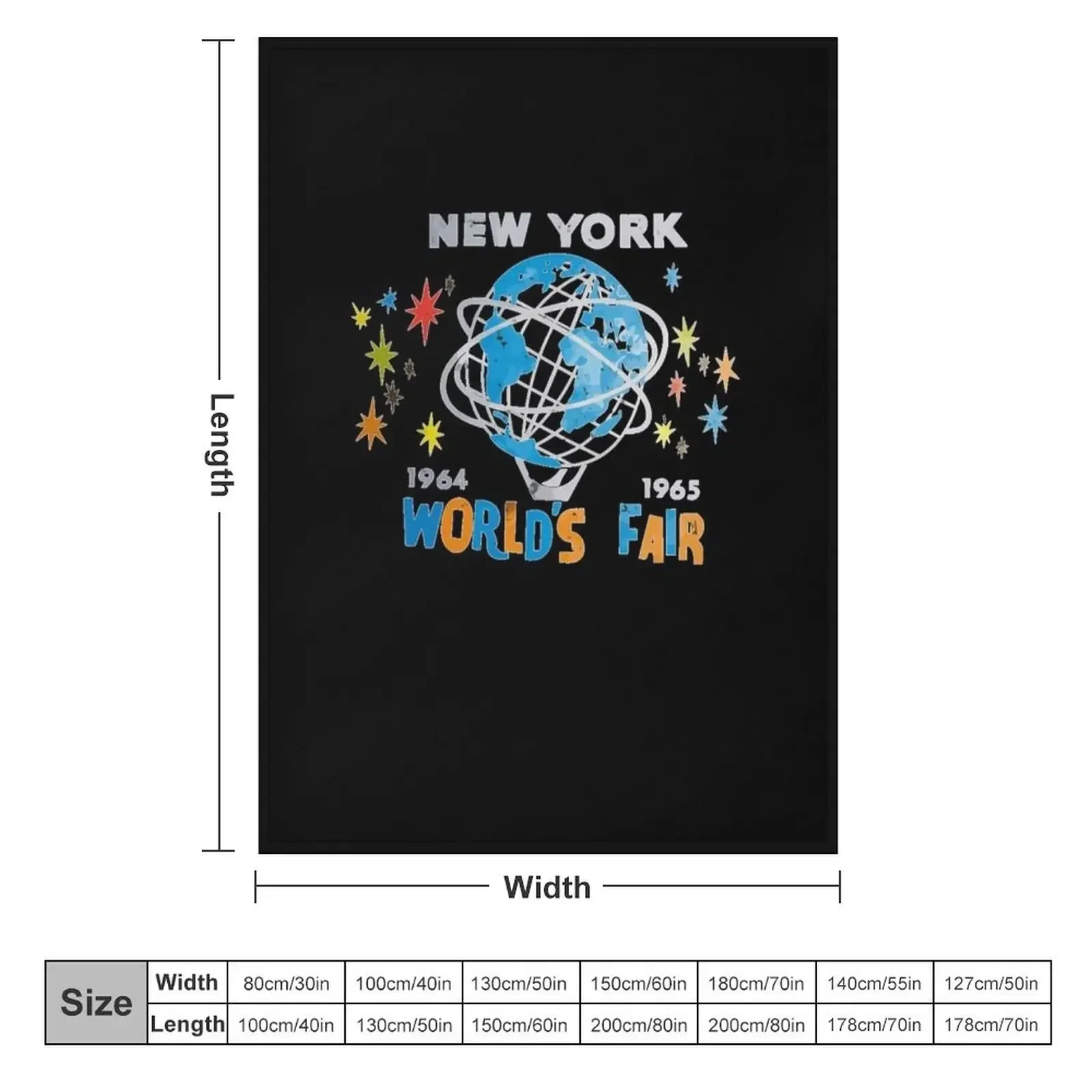 New-York-World's-Fair-1964-1965-T-shirt Throw Blanket For Baby Blankets For Bed Sleeping Bag Giant Sofa Blankets