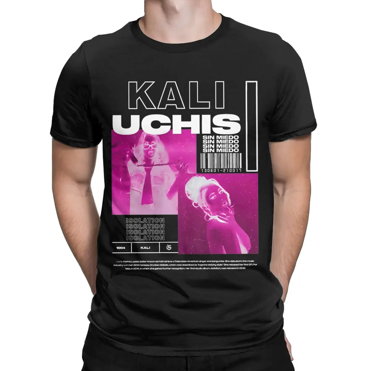 Men Women Kali Uchis Siniger Graphic Printed Tee Shirt Apparel Fashion Cotton T Shirt Top Tee Clothes Printed