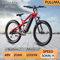 PULUMA PH001 Electric Bicycle 1000W Brushless Motor 48V20AH Lithium Battery Aldult Mountain Electric Bike 27.5-inch Tires E-Bike