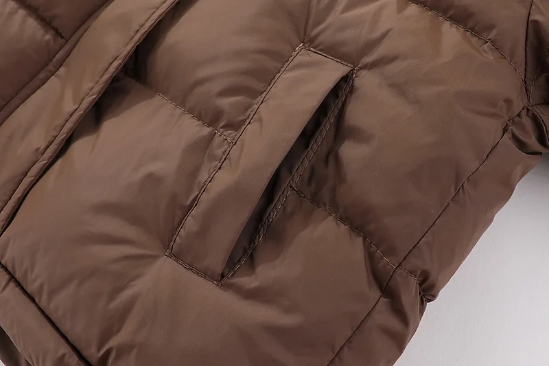 1-8 Jahre Kinder Daunenjacke Herbst Winter Baby Jungen Mädchen Einfarbig Bärenohren Lammwollfutter Dicke Kapuzenjacke – Detail 12
