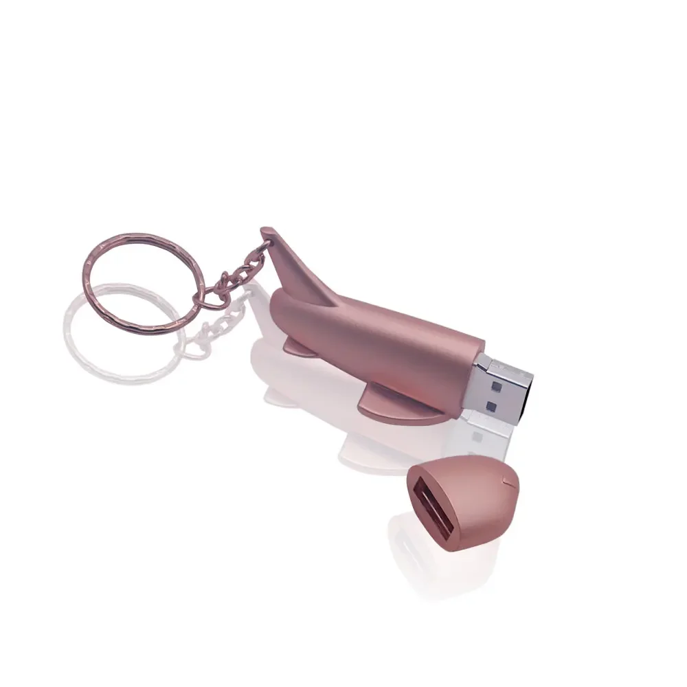 Avião de ar usb 2.0 flash drive 4gb 8gb 16gb 32gb 64gb pen drive cle usb memória vara metal aeronaves 128gb memoria u disco pendrive