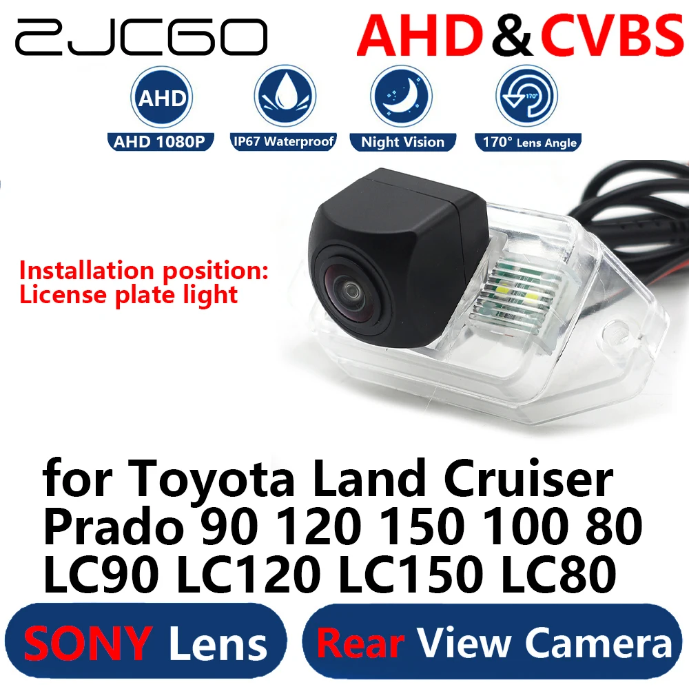 

AHD 1080P Parking Backup Reverse Reversing Rear view Camera for Toyota Land Cruiser Prado 90 120 150 100 80 LC90 LC120 LC150