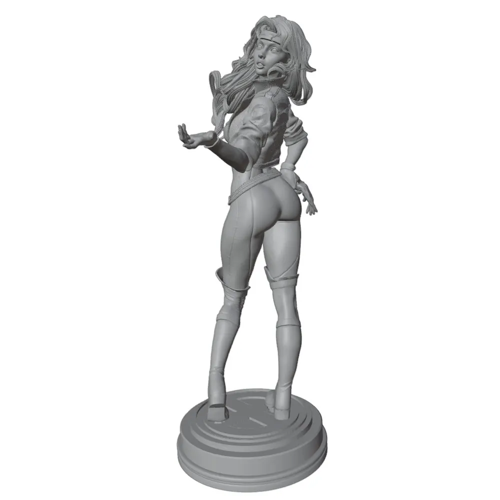 1/24 75mm  Sexy Girl Resin Model Kits GK Miniature 3D Printed Gray Model Figurine DIY Doll Model Unassembled And Unpainted