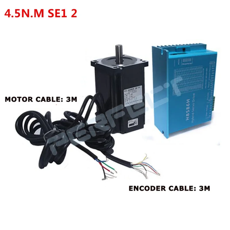 Imagem -06 - Nema Stepper Motor Driver Servo Motor 4.5nm 86hse4.5n Mais Hbs86h 34 Closed-loop 4.5nm 86 Híbrido Circuito Fechado 2-fase de Motor de Passo