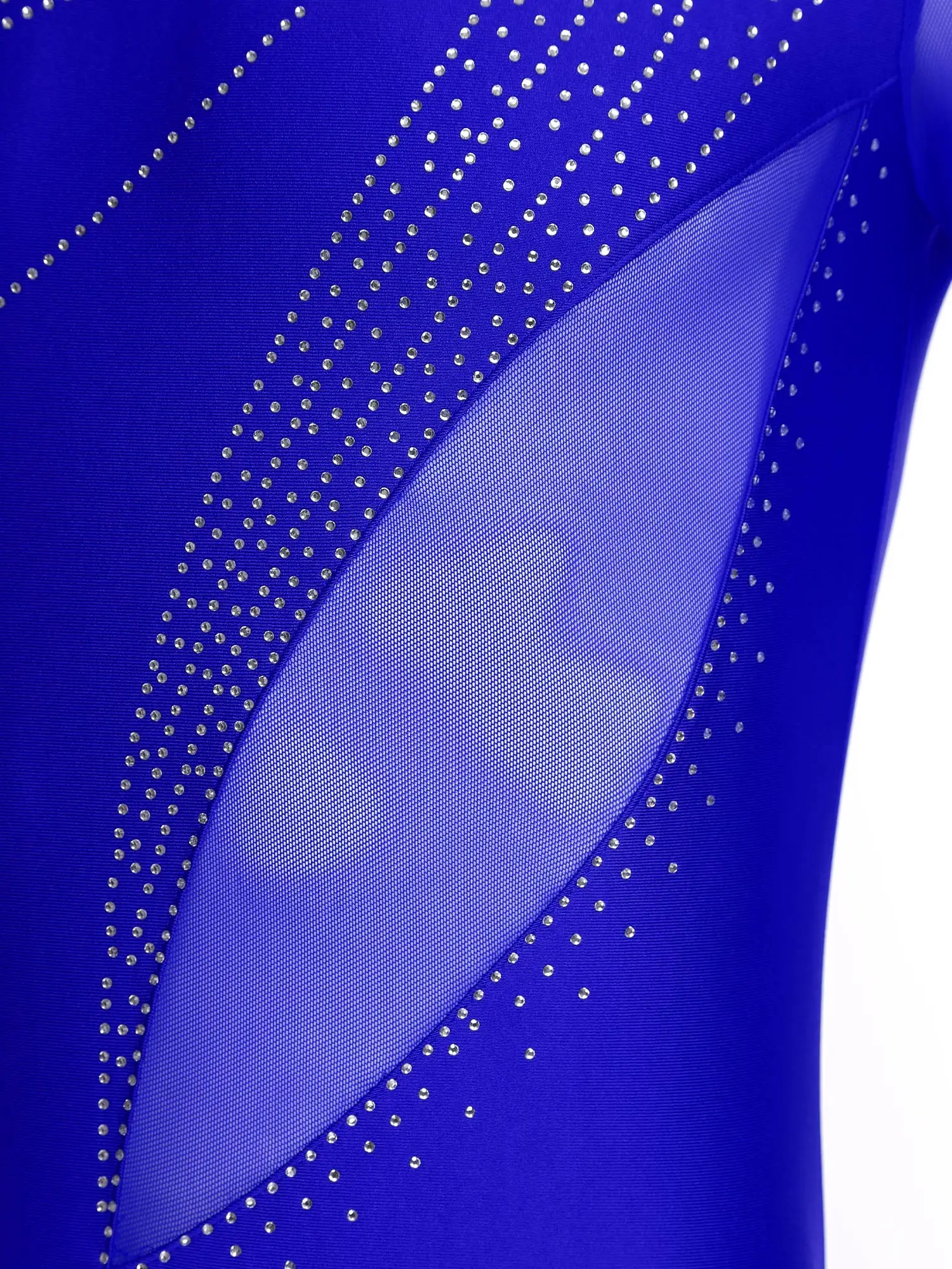 Justaucorps de danse latine pour hommes, body de patinage artistique avec strass scintillants, pour spectacle professionnel sur scène de danse