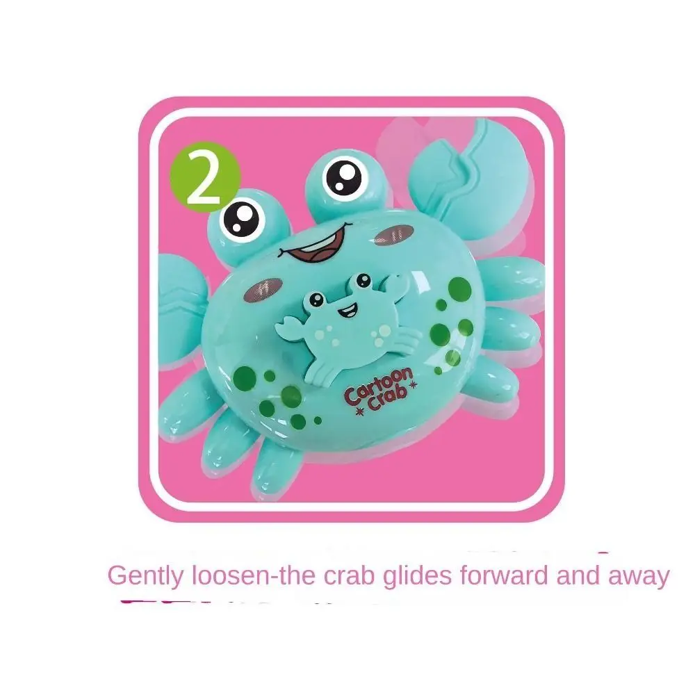 Modèle de voiture presse ramper horloge jouets liquidation tirer vers l'arrière crabe jouets dessin animé nouveauté ramper crabe bébé