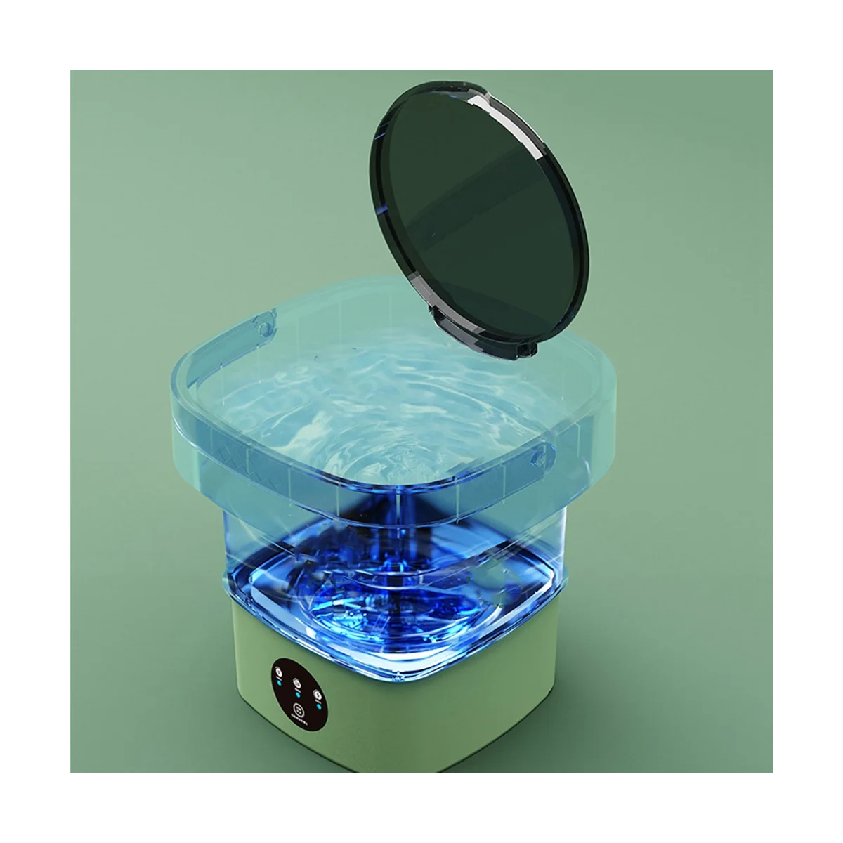 ポータブル折りたたみ式洗濯機,5l,ミニ靴下,下着,調理器具,キャンプ用プラグ