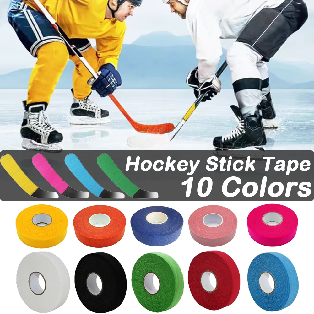 25M Thick Durable Hockey Tape Multicolor Ice Hockey Grip Tape for Hockey Sticks Outdoor Sports Waterproof Viscous Tape