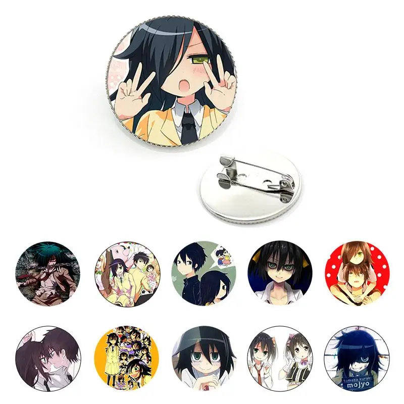 Cartoon Watamote Kuroki Tomoko Cosplay Brooch Party And Wedding Jewelry Anime Accessories For Clothes Backpack QWT577