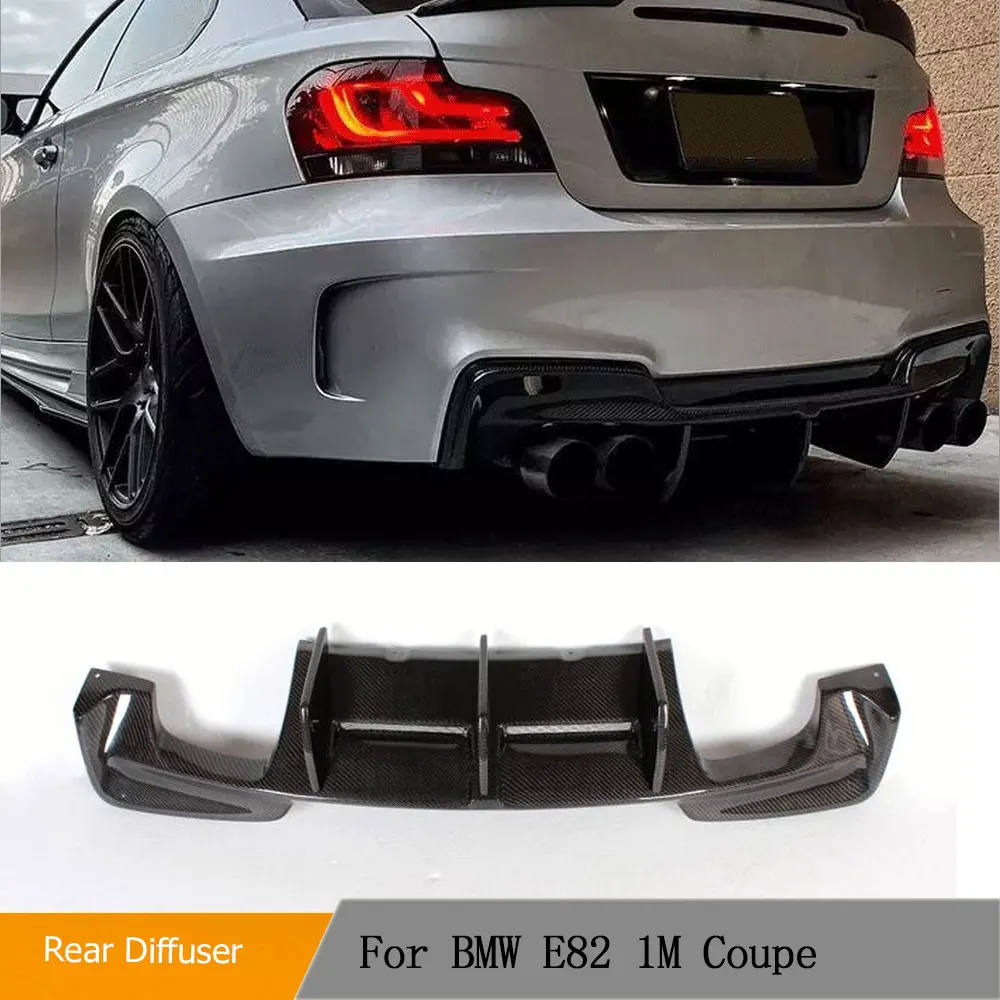 

Car Rear Bumper Diffuser Lip Spoiler for BMW 1 Series E82 1M Bumper 2011 - 2017 Car Rear Diffuser Lip Spoiler Carbon Fiber