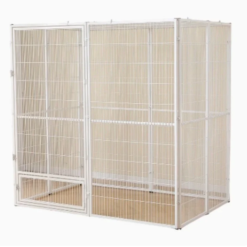 Jaula para gatos de gran espacio, jaula para mascotas, Villa para gatos súper grande de 180CM, valla para habitación de cría, jaula para volar de pájaros y loros con puerta pequeña