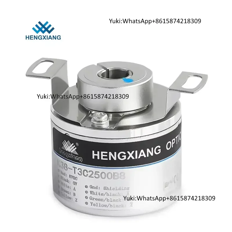 K38 Hollow Shaft Incremental Encoder RS422 Motorized Rotary 8000rpm 5-30V DC up to 16384PPR IP50/IP65
