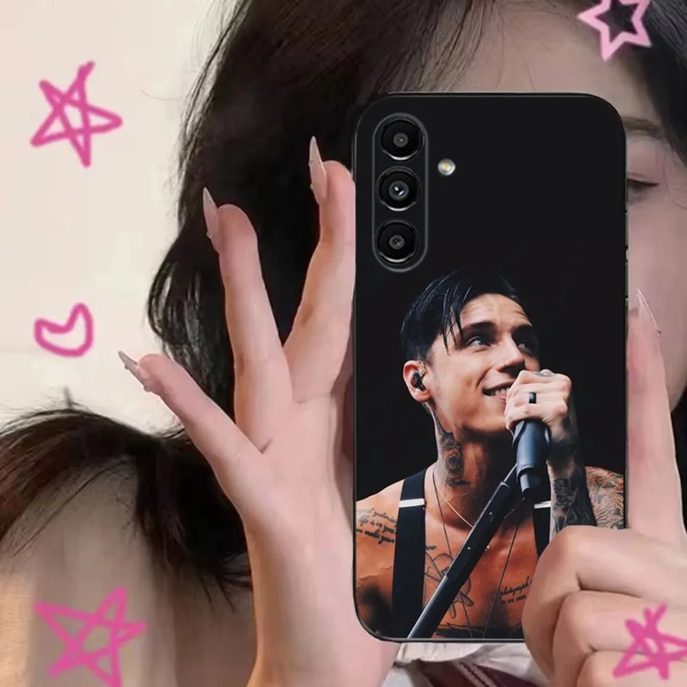 حافظة هاتف Andy Biersack Veil Brides BVB لهاتف سامسونج S24,S21,S22,S23,S30,Ultra,S20,Plus,Fe,Lite,Note,10,9,5G غطاء ناعم أسود