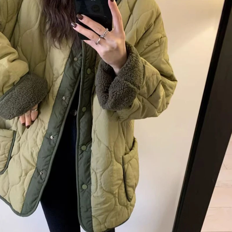 2023 Winter New Women Cotton Clothes Short Loose Top Casual Slimming Versatile Outwear Fashion Warm Outcoat Comfortable Parkas