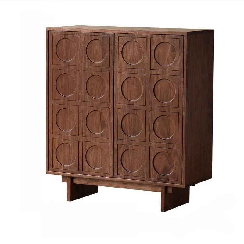 

North America, black walnut, shoe cabinet, solid wood, storage cabinet