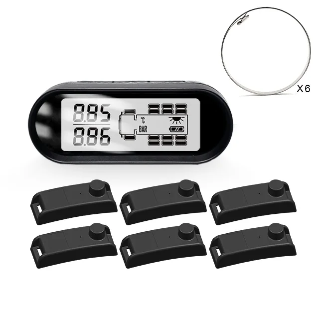 High-quality 14 bar TPMS tires pressure monitor system with external internal sensor for Bus trator