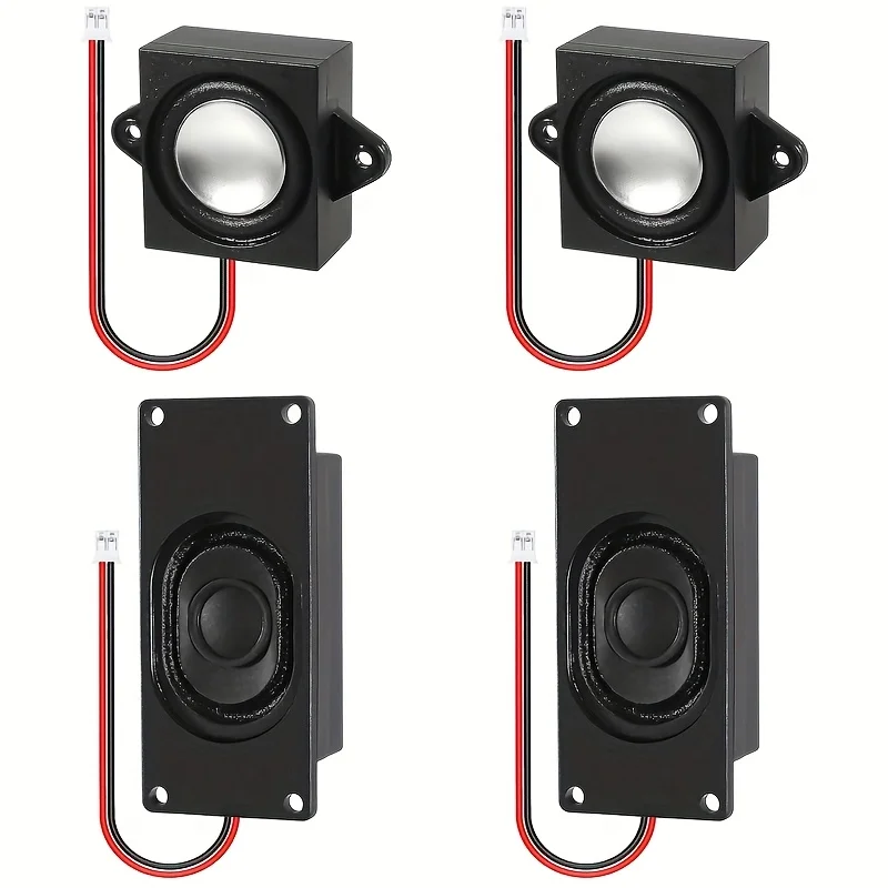 4-teiliger Lautsprecher, 3 Watt, 8 Ohm, Mini-Lautsprecher, JST-PH2.0-Schnittstelle für kleine elektronische Projekte, Werbemaschinen usw.