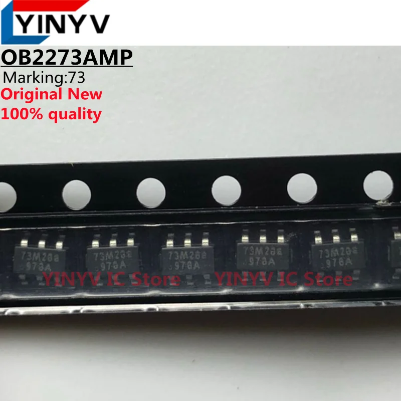 10 Peças OB2273AMP OB2273A OB2273 OB2273MP SOT23-6 Chipset Controlador PWM de Modo de Corrente de Alta Performance Original Novo 100% Qualidade