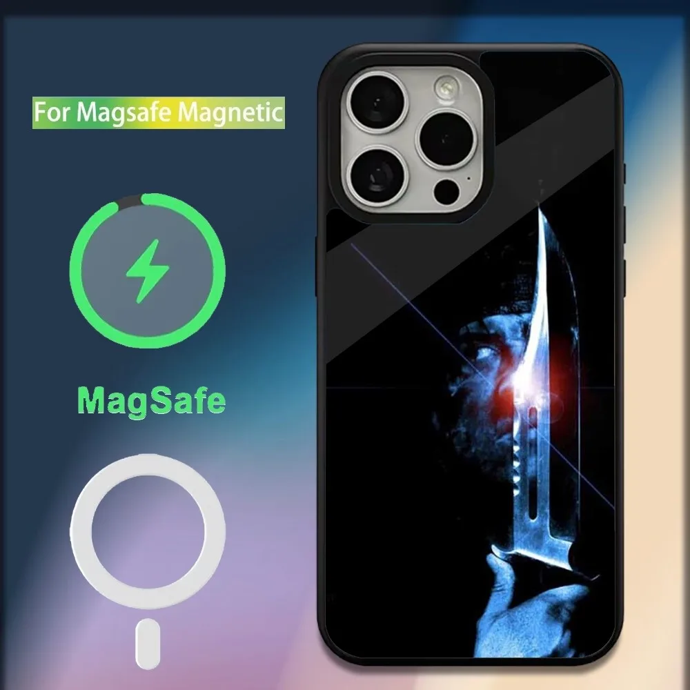 F-First Blood John R-Rambo Phone Case For iPhone 16,15,14,13,12,11,Plus,Pro,Max,Mini Magsafe Magnetic Wireless Charging