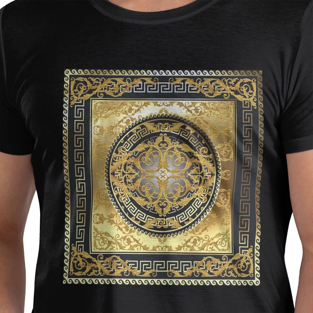 

Футболка Queen Of Absolutely Everything Gold Baroque (14) из 100% хлопка, мужские забавные футболки, мужские футболки с круглым вырезом и коротким рукавом, S-6XL