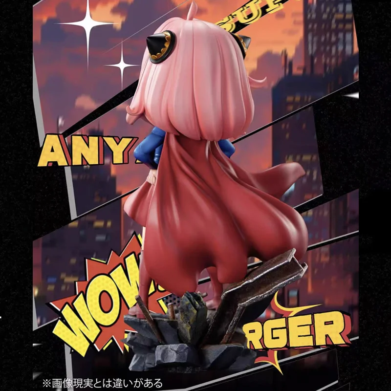 Anime Spy Familie Figuur 16 cm Anya Pvc Model Cos Supergirl Beeldje Leuke Standbeeld Ornament Bureau Decor Verjaardagscadeau