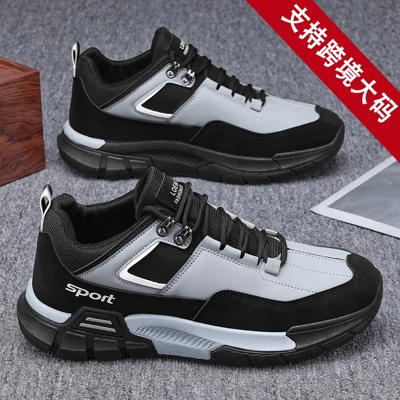 

2025 New Outdoor Men's Hiking Casual Lightweight Anti Slip Slightly Vulcanized Shoes Waterproof Hiking Sports Camping Men Shoes