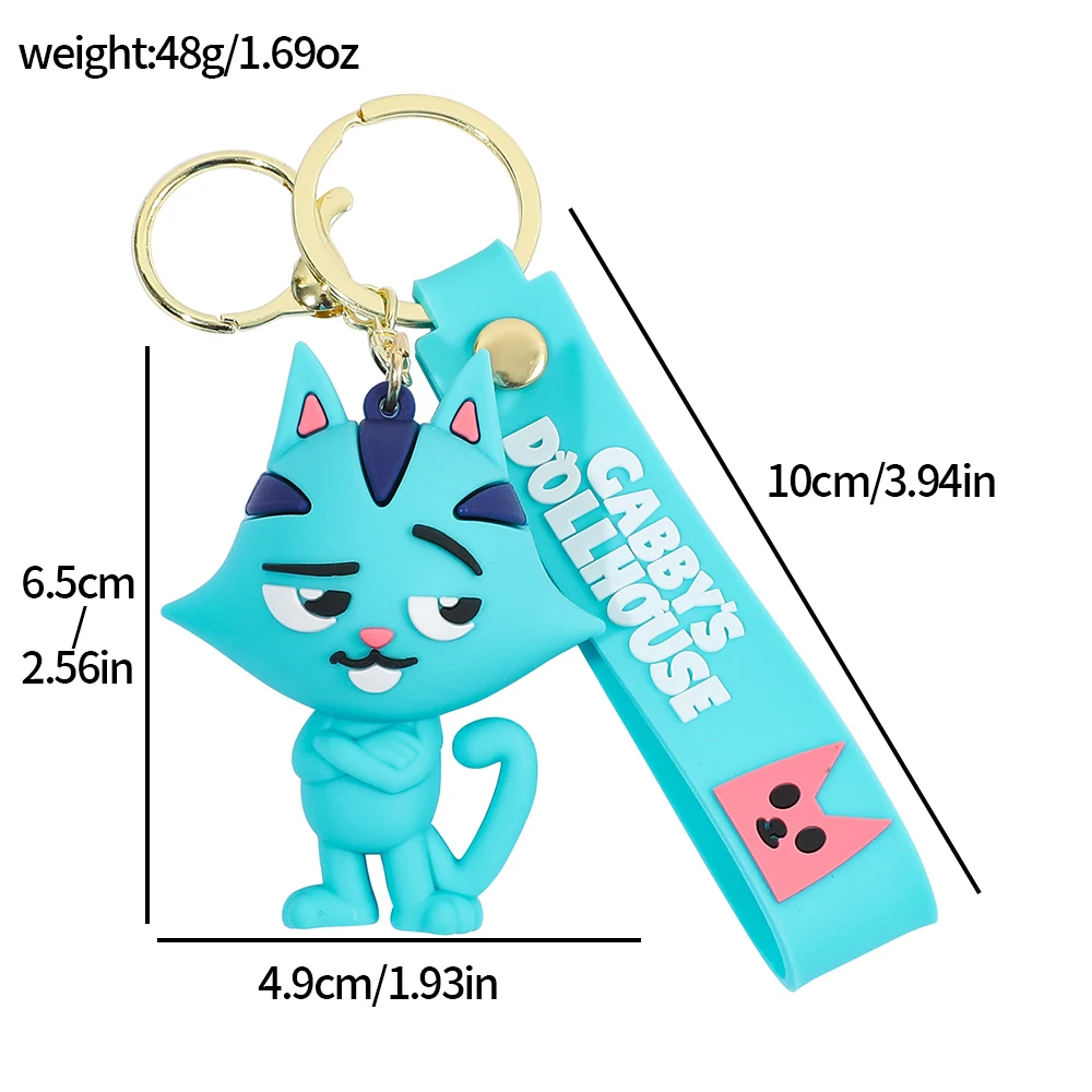 Gabby Dollhouse Keychain 3D Doll Pendant Handmade Backpack Gabby Dollhouse Keychain 3D Doll Pendant Handmade Backpack