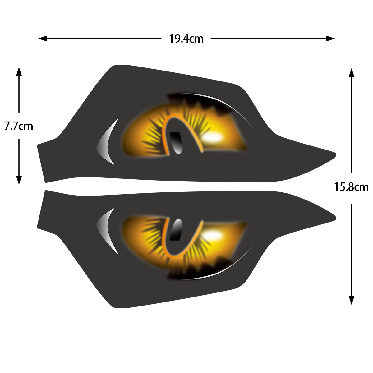 For Benelli TRK 552 552X 2024 Motorcycle Headlight Stickers Moto Head Light Eyes Tint Decorative Accessories Transparent Decals