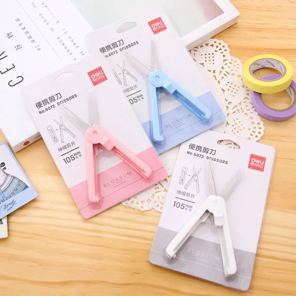 Kids DIY Student School Paper-Cutting Safe Folding Scissor Mini Fodable Scissor Handwork Art Tools Handcraft Scissor