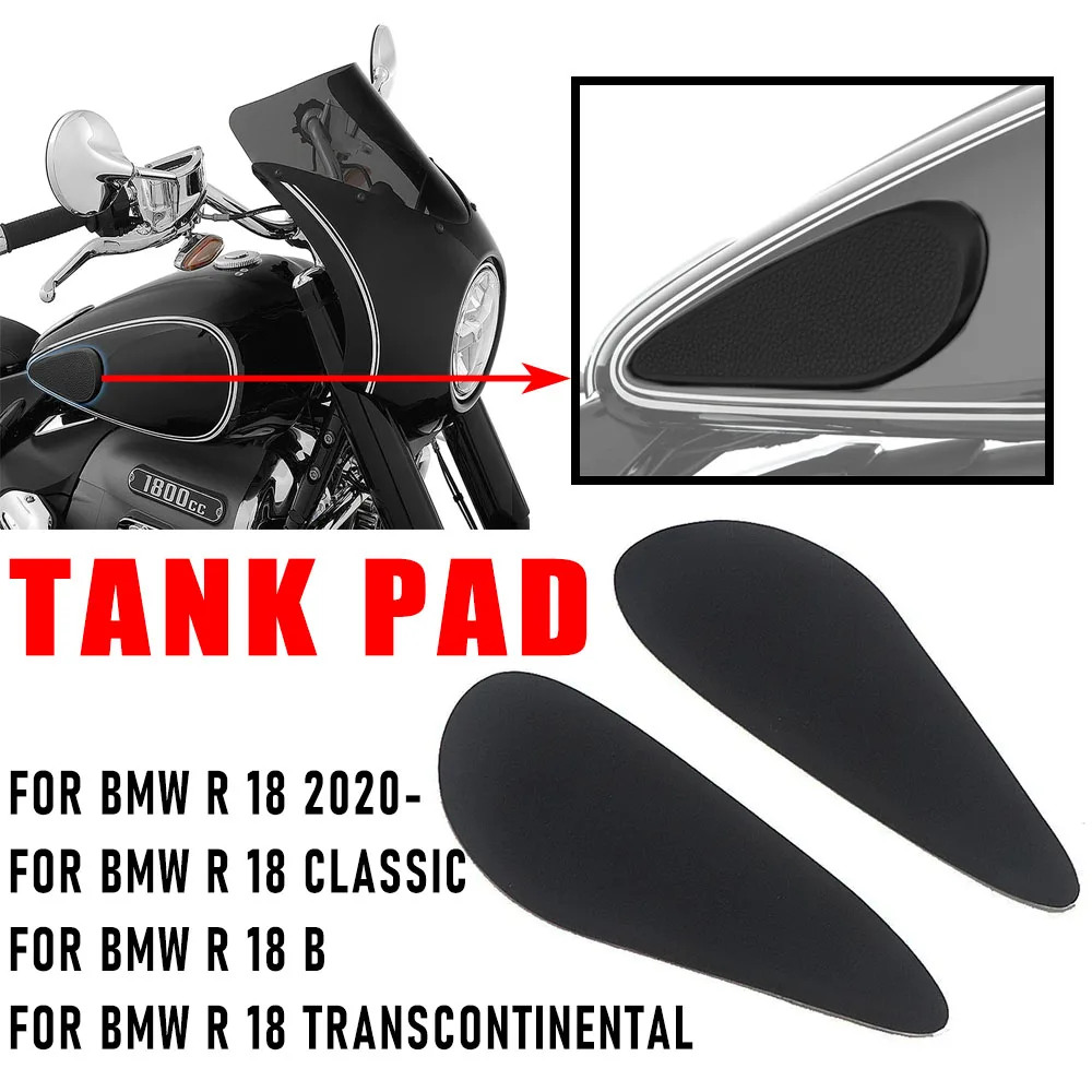 

Moto Tankpad Anti-slip Tank Pad Sticker Stickers SIDE TANK PADS Gas ​Knee ​Grip Traction Pad For BMW R18 Classic R 18 2020