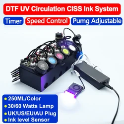 UV CISS White Ink Circulation System For Epson Conversion DIY UV Led White Ink Shake Stirrer Mixer Curing Lamp Kit Modification