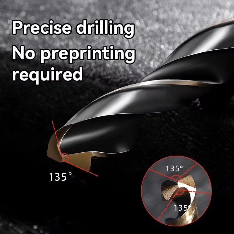 1.5-7.5mm Hex Shank Twist Drill Bit Wood Metal Hole Cutter Core Drilling Tool Cobalt Carbide Tip Flat Drill Bits HSS