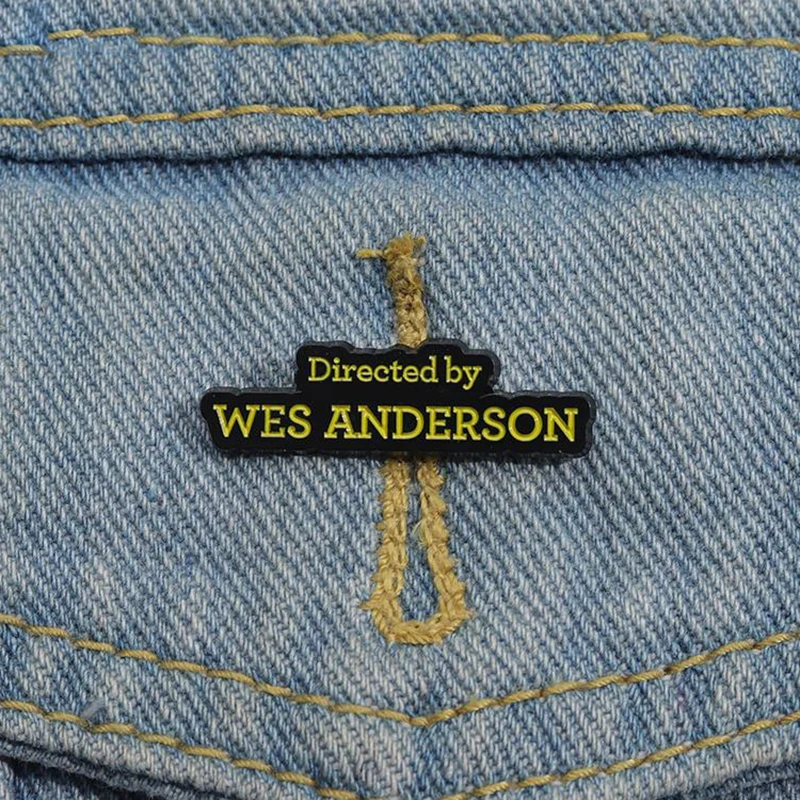 Cinema Movies Enamel Pins Custom Directed by WES ANDERSON Brooches Lapel Badges Jewelry Gift for Fans Friends