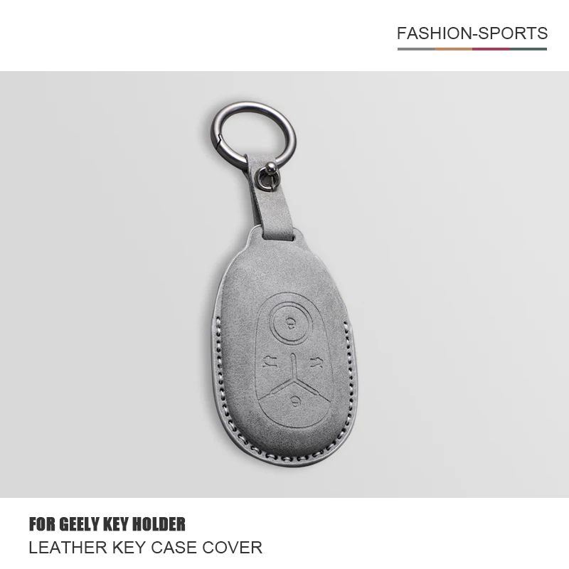 

Car Leather Key Case Cover For Geely Emgrand X7 EX7 Coolray Auto Geely GEOME XingYuan Key Cover Case Shell Keychain Accessories